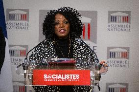 Press Conference Of The Socialistes Et Apparentés Group At The National Assembly, In Paris