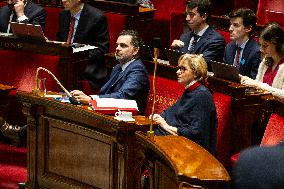 Examination Of The Report On The 2024 End-of-Year Finance Bill, At The National Assembly, In Paris