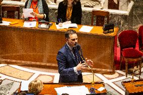 Examination Of The Report On The 2024 End-of-Year Finance Bill, At The National Assembly, In Paris