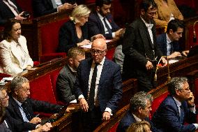 Examination Of The Report On The 2024 End-of-Year Finance Bill, At The National Assembly, In Paris