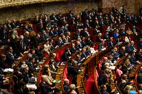 Examination Of The Report On The 2024 End-of-Year Finance Bill, At The National Assembly, In Paris