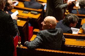 Examination Of The Report On The 2024 End-of-Year Finance Bill, At The National Assembly, In Paris