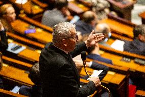 Examination Of The Report On The 2024 End-of-Year Finance Bill, At The National Assembly, In Paris