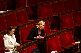 Examination Of The Report On The 2024 End-of-Year Finance Bill, At The National Assembly, In Paris