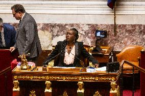 Examination Of The Report On The 2024 End-of-Year Finance Bill, At The National Assembly, In Paris