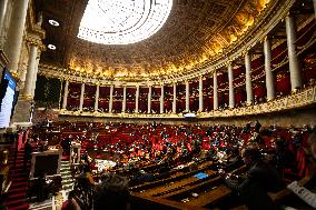 Examination Of The Report On The 2024 End-of-Year Finance Bill, At The National Assembly, In Paris