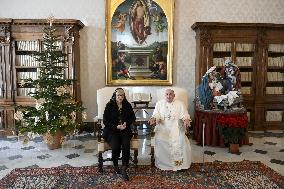 Pope Francis Meets President of Slovenia - Vatican