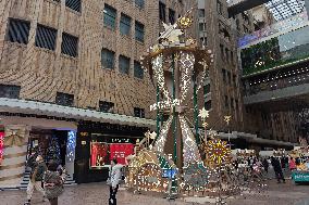 Trophy-shaped Christmas Tree in Shanghai