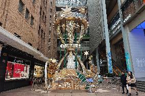 Trophy-shaped Christmas Tree in Shanghai