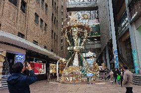 Trophy-shaped Christmas Tree in Shanghai