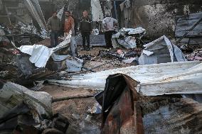 Israeli Strikes In Khan Younis Tent Camp