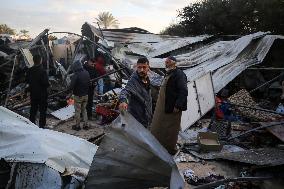 Israeli Strikes In Khan Younis Tent Camp