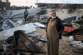 Israeli Strikes In Khan Younis Tent Camp