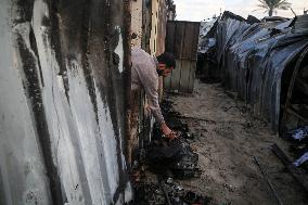 Israeli Strikes In Khan Younis Tent Camp