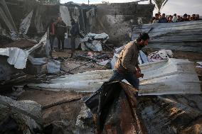 Israeli Strikes In Khan Younis Tent Camp