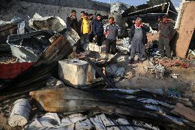 Israeli Strikes In Khan Younis Tent Camp