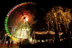 Christmas lights illuminate Vigo - Spain