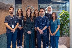 Prince Al Hussein and Princess Rajwa at Speech Therapy Centre - Amman