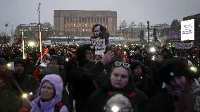 Demonstration against government cuts