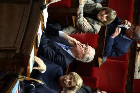 Session of no-confidence votes at the National Assembly - Paris