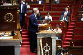 Session of no-confidence votes at the National Assembly - Paris