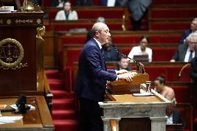 Session of no-confidence votes at the National Assembly - Paris