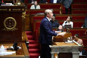 Session of no-confidence votes at the National Assembly - Paris