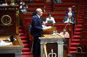 Session of no-confidence votes at the National Assembly - Paris