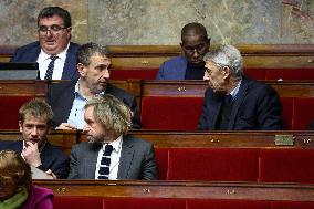 Session of no-confidence votes at the National Assembly - Paris