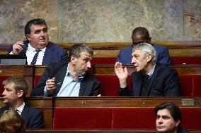 Session of no-confidence votes at the National Assembly - Paris