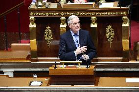 Session of no-confidence votes at the National Assembly - Paris