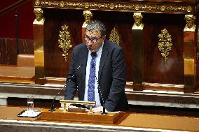 Vote Session Concerning Creation of a university hospital centre in Corsica at The National Assembly - Paris