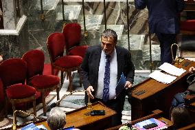 Vote Session Concerning Creation of a university hospital centre in Corsica at The National Assembly - Paris