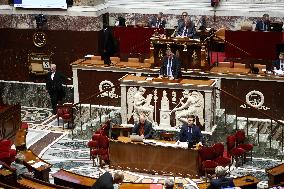 Vote Session Concerning Creation of a university hospital centre in Corsica at The National Assembly - Paris