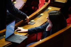 Vote Session Concerning Creation of a university hospital centre in Corsica at The National Assembly - Paris