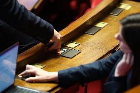 Vote Session Concerning Creation of a university hospital centre in Corsica at The National Assembly - Paris