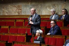 Vote Session Concerning Creation of a university hospital centre in Corsica at The National Assembly - Paris