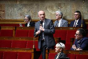 Vote Session Concerning Creation of a university hospital centre in Corsica at The National Assembly - Paris