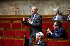 Vote Session Concerning Creation of a university hospital centre in Corsica at The National Assembly - Paris