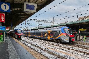 Trenitalia Trains At Bari Central Station