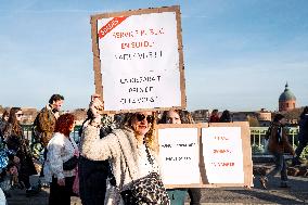 Nationwide Civil Service Strike in France - Toulouse