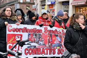 Public Service Protest - Strasbourg