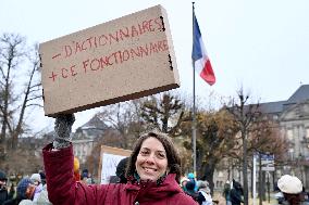 Public Service Protest - Strasbourg