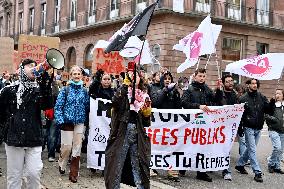 Public Service Protest - Strasbourg