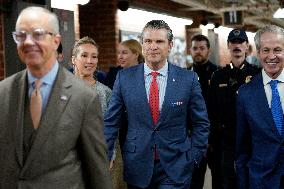 Pete Hegseth on Capitol Hill - Washington