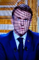 French President Emmanuel Macron Gives Speech After Michel Barnier's Resignation - Paris