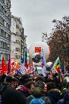 Protest In Paris Against Financial Bill For 2025