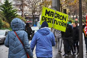 Protest In Paris Against Financial Bill For 2025