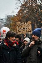 Protest In Paris Against Financial Bill For 2025