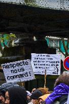 Protest In Paris Against Financial Bill For 2025